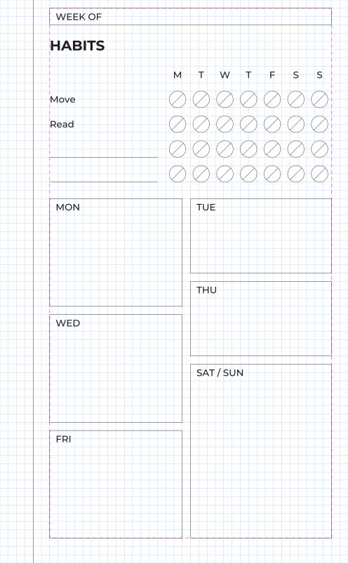 The same page with the debug overlay