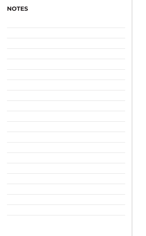 The weekly notes page